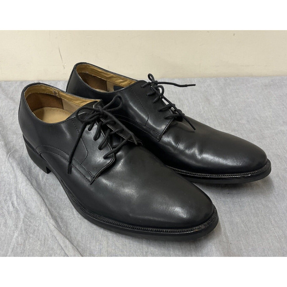 Cole Haan Men 10M Cap Toe Oxford Black Leather Shoes C13534 Waterproof Chrty main image 10